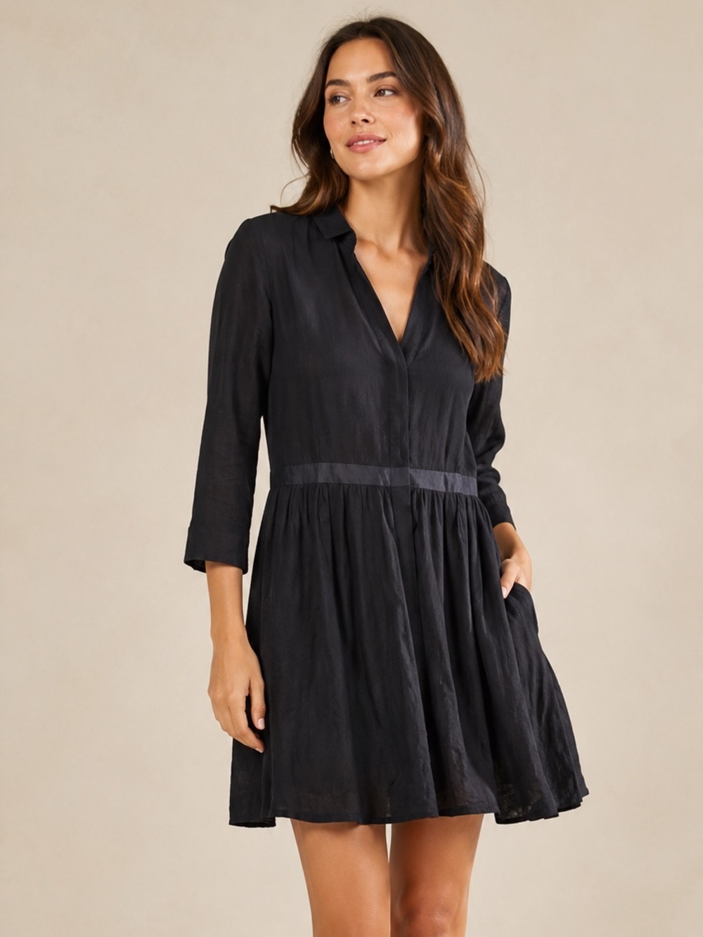 Merona Deep Blue Long-sleeve Women’s Dress